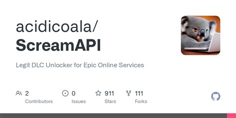 acidicoala/ScreamAPI: Legit DLC Unlocker for Epic Online .